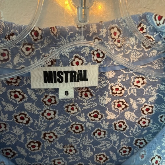 Blue Patterned Button-Up Shirt - Picture 3 of 6